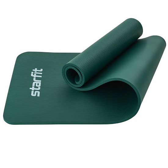 Коврик для йоги и фитнеса Intens, зеленый - подробное фото