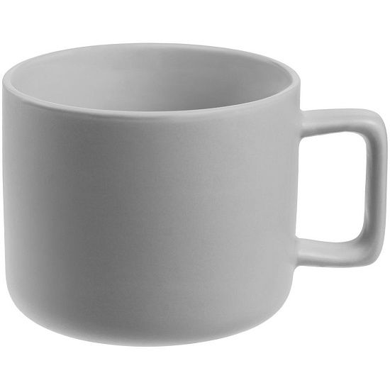 Чашка Jumbo, матовая, светло-серая - подробное фото