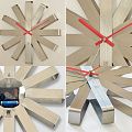 Часы настенные Ribbon, стальные