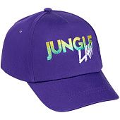 Бейсболка с вышивкой Jungle Law, фиолетовая - фото