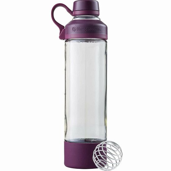 Спортивная бутылка-шейкер Mantra, фиолетовая (сливовая) - подробное фото