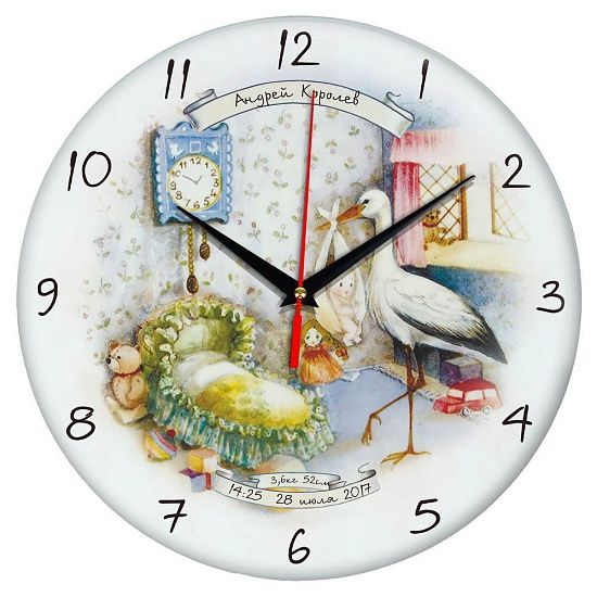 Часы настенные стеклянные Time Wheel - подробное фото