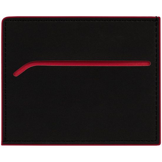 Картхолдер Multimo, черный с красным - подробное фото