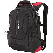 Рюкзак для ноутбука Swissgear Walkman, черный с красным - фото