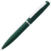 Ручка шариковая Bolt Soft Touch, зеленая - фото