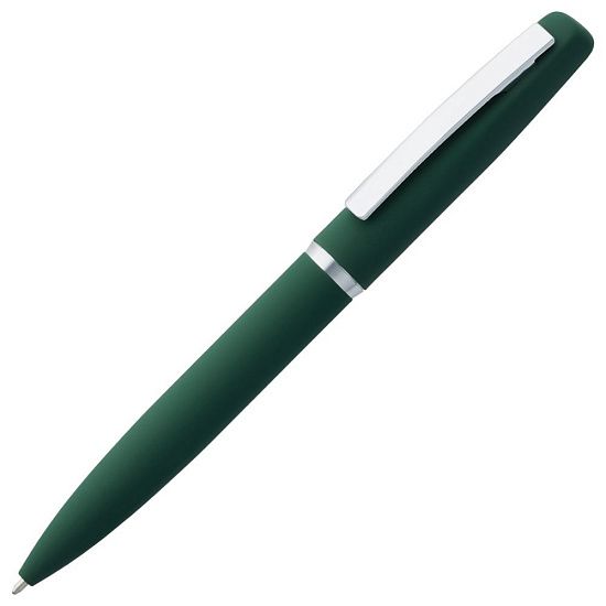 Ручка шариковая Bolt Soft Touch, зеленая - подробное фото