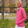 Толстовка с капюшоном женская Hoodie, оранжевая