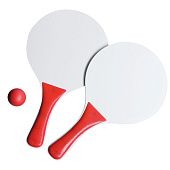 Набор для игры в пляжный теннис Cupsol, красный с белым - фото