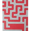 Ежедневник Labyrinth, недатированный, красный