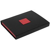 Коробка Plus, черная с красным - фото