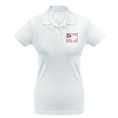 Рубашка поло женская «Разделение труда. Докторро», белая - фото